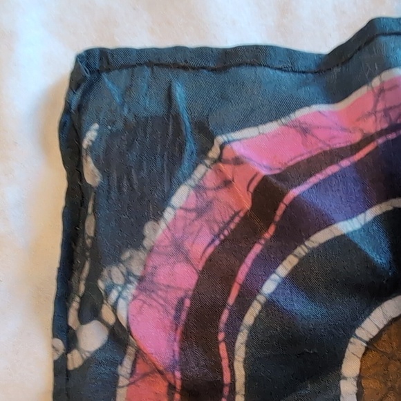 Colorful Abstract Patterned Scarf - Picture 2 of 2